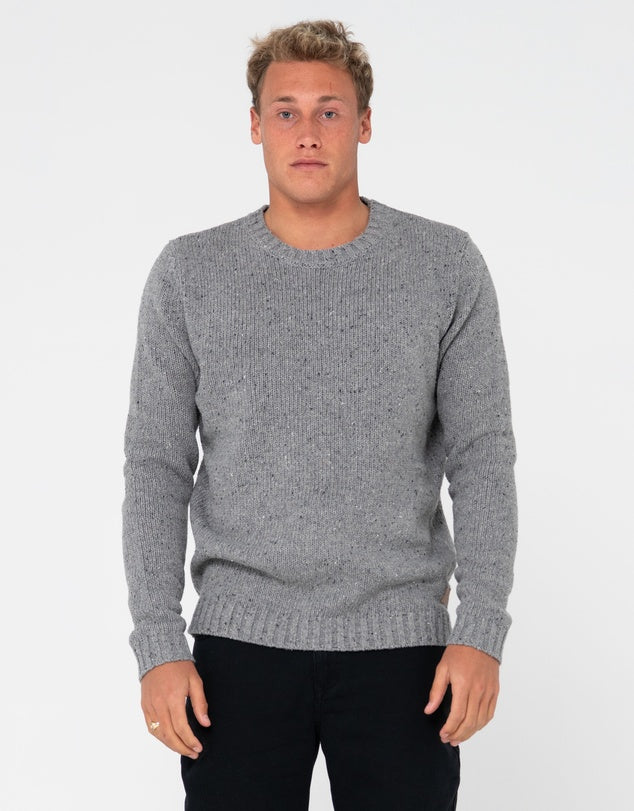 Rusty Magnuson Crew Neck Jersey - Oyster Grey