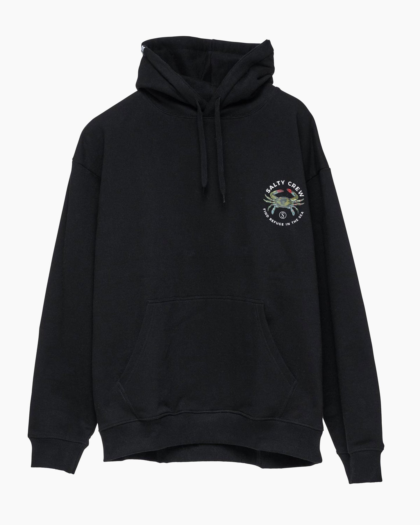 Salty Crew Crabber Fleece Hoodie - Black