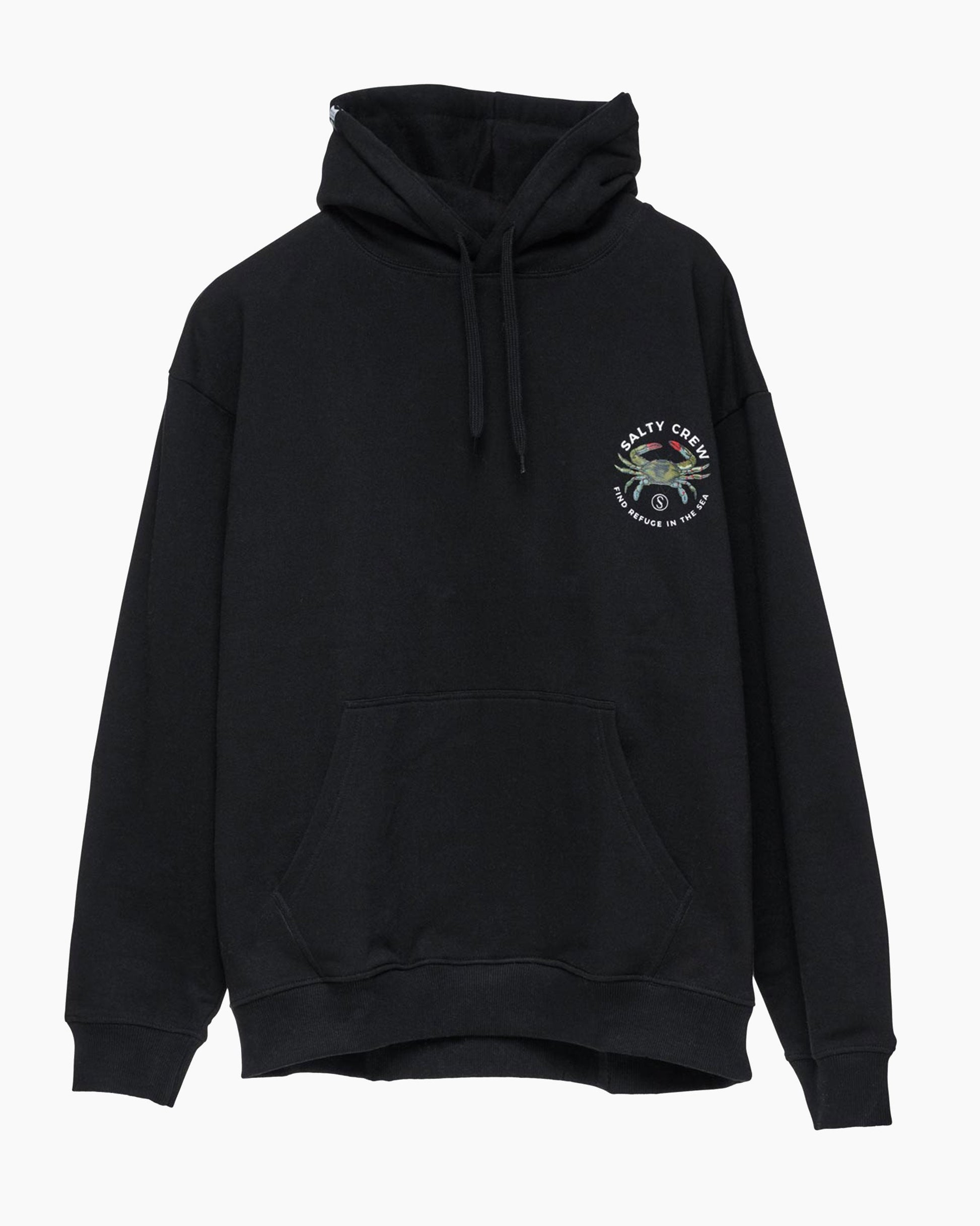 Salty Crew Crabber Fleece Hoodie - Black