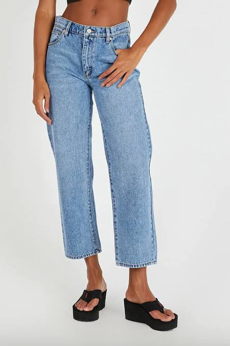 ABRAND Mid Straight Scout Jean - Vintage Blue