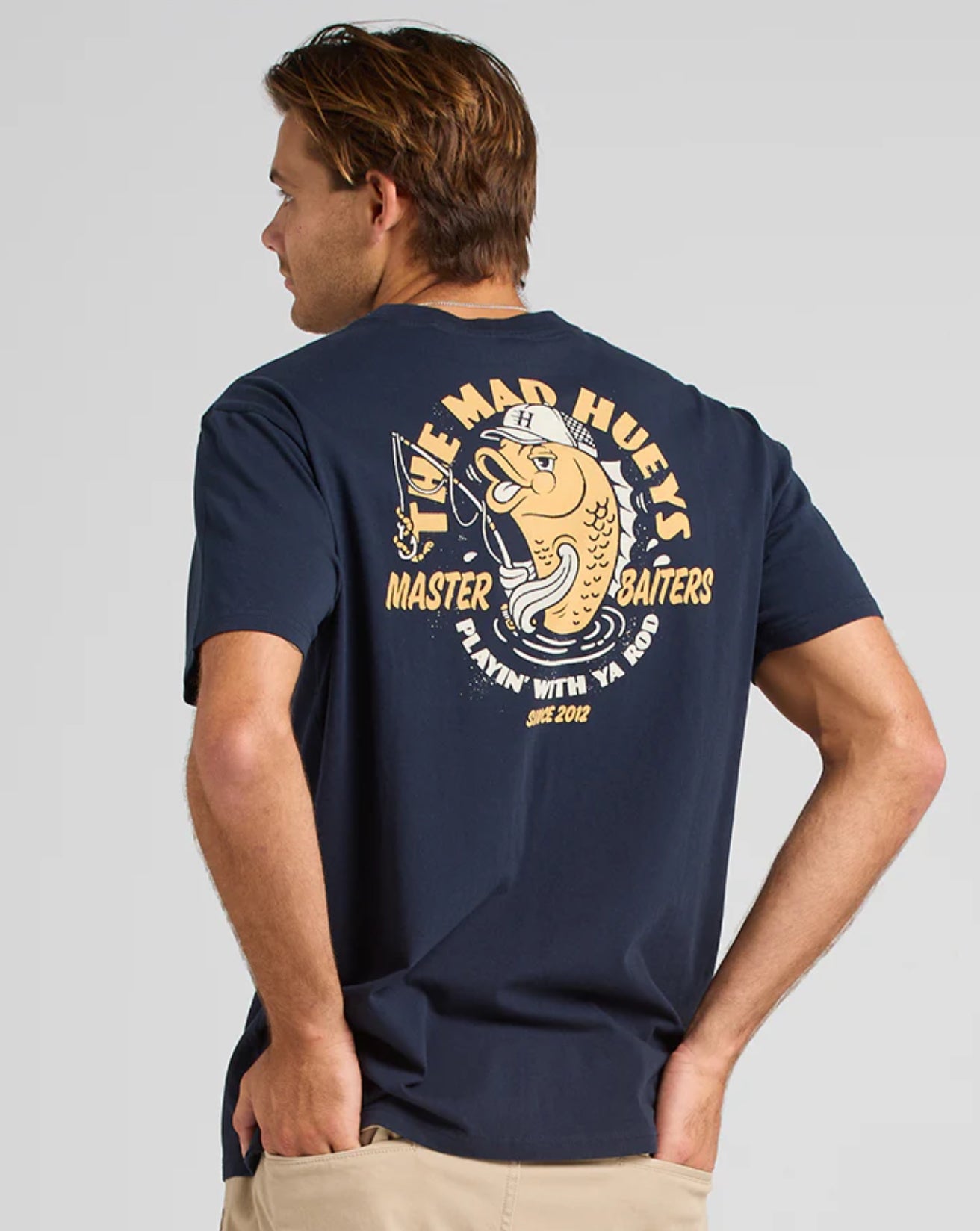 Mad Huey’s Master Baiters Tee - Navy