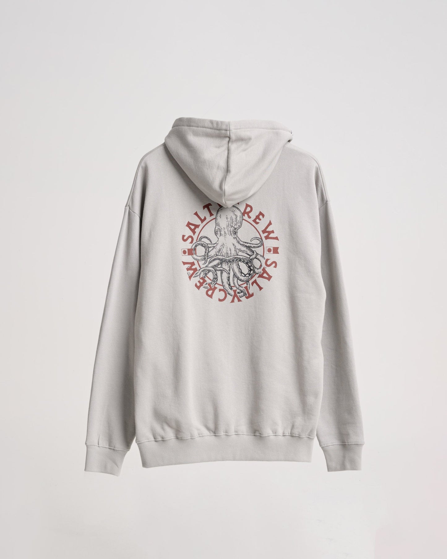 Salty Crew Tentacles MW Fleece Hood - Stone Grey