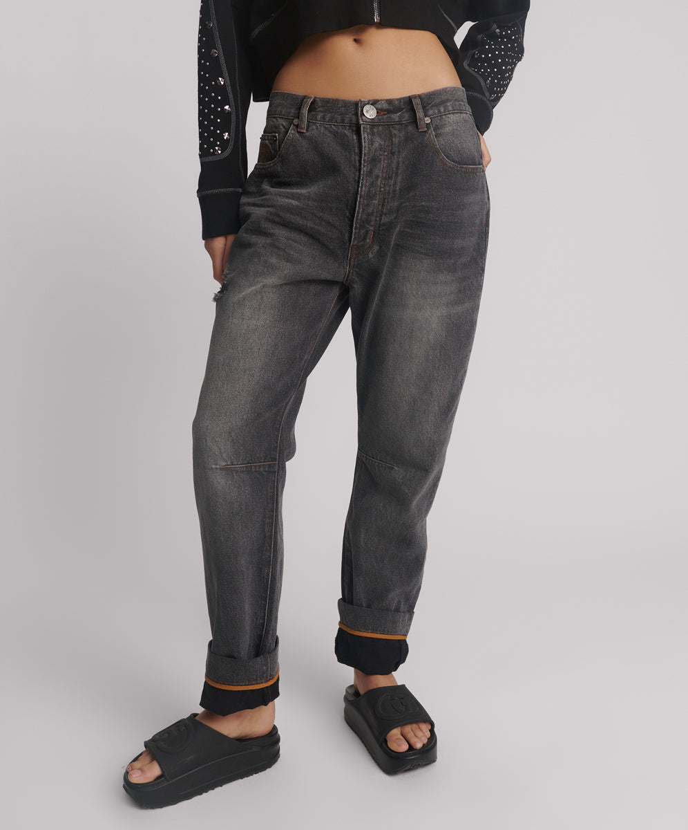 One Teaspoon Bandit Bf Jeans - Worn Black