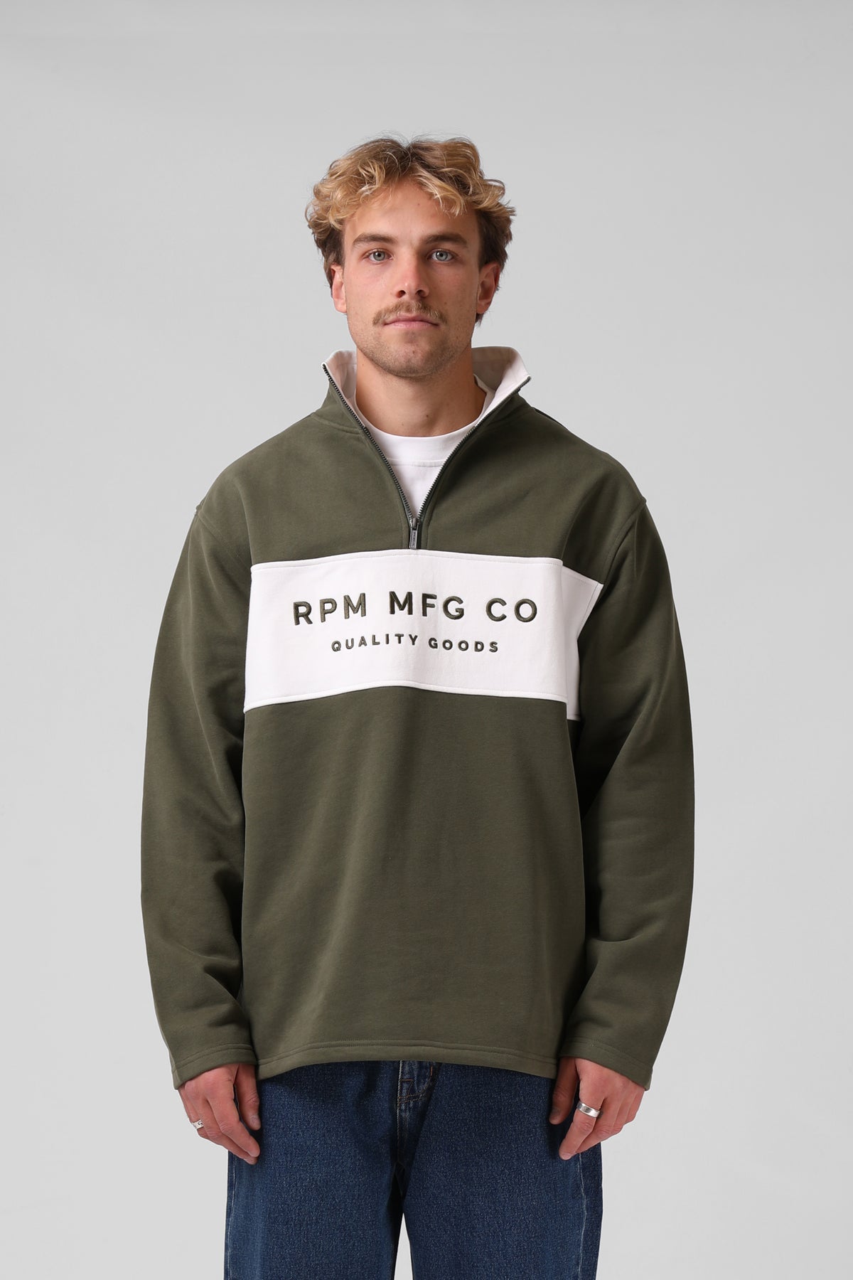RPM 90’s 1/4 Zip Jersey - Olive