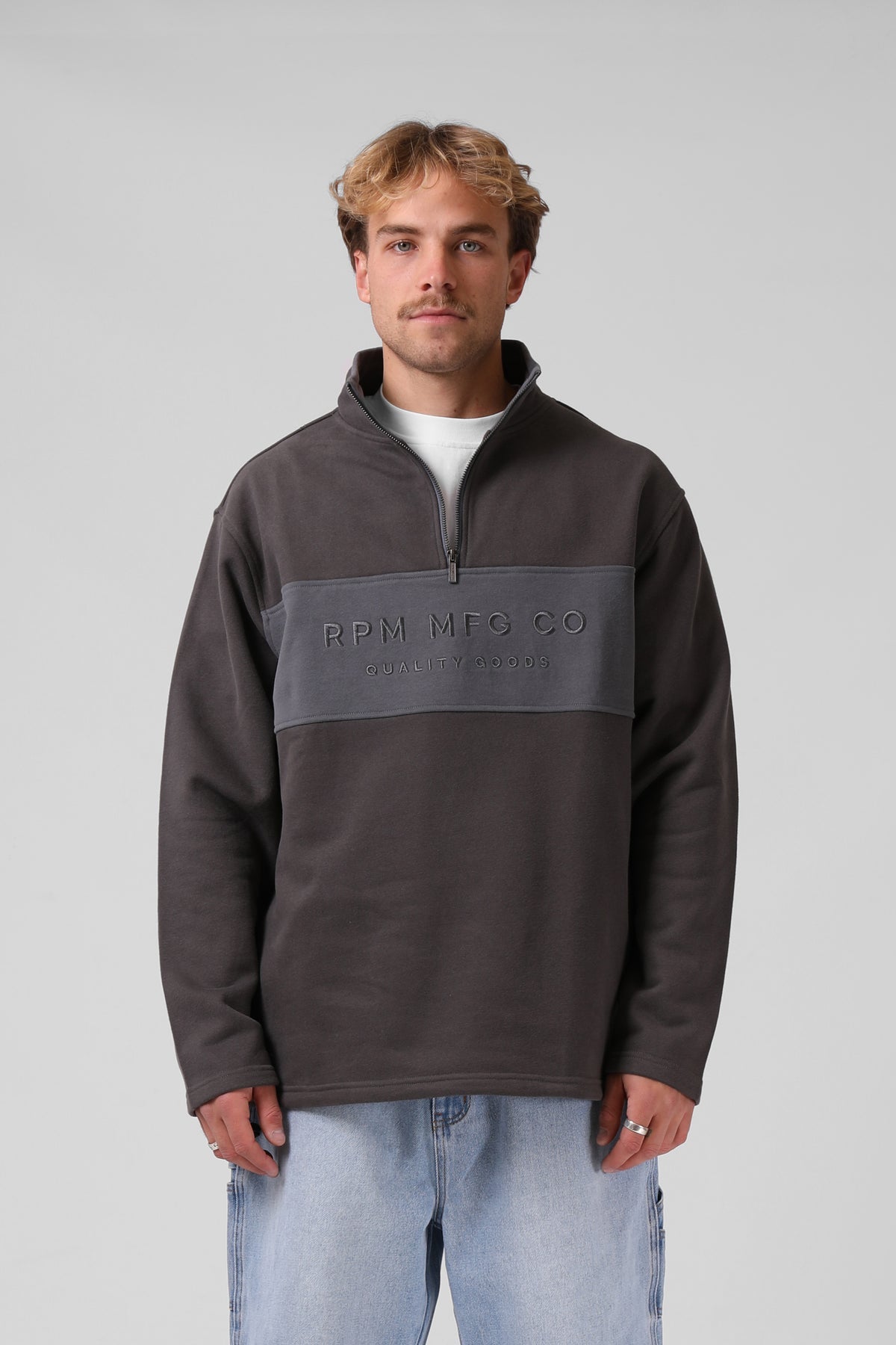RPM 90’S 1/4 Zip Jersey - Grey