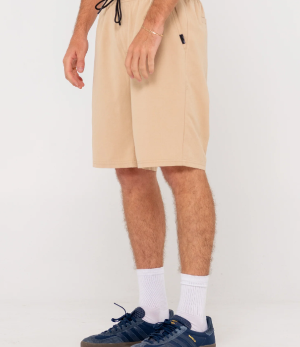Rusty Overtone Elastic Waist Shorts - Light Fennel