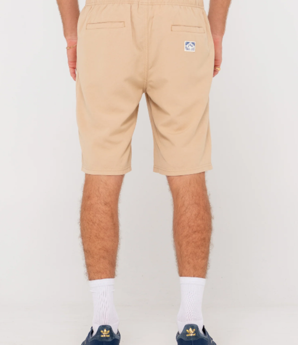 Rusty Overtone Elastic Waist Shorts - Light Fennel