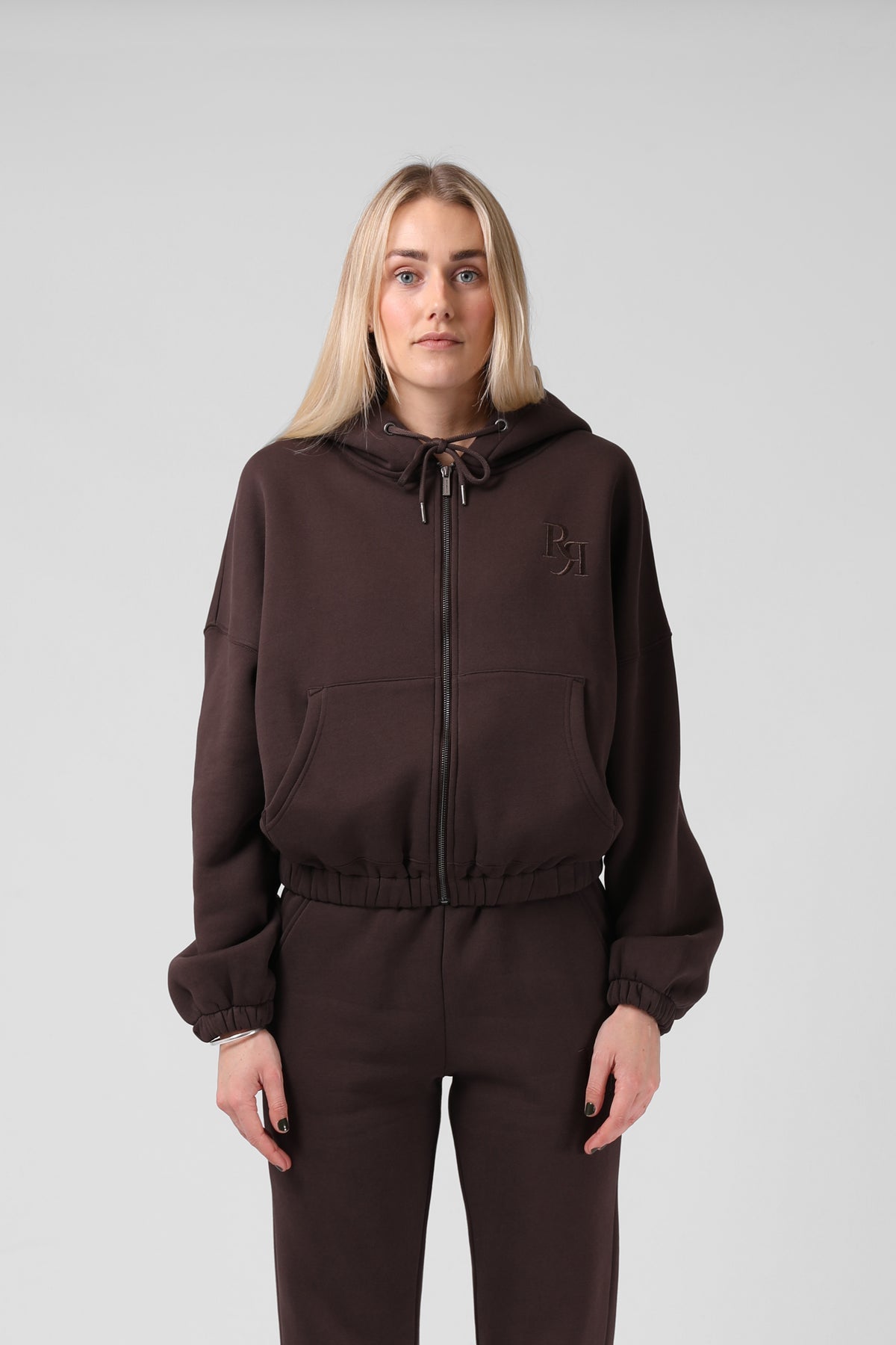 RPM Binate Zip Thru Hood - Cocoa