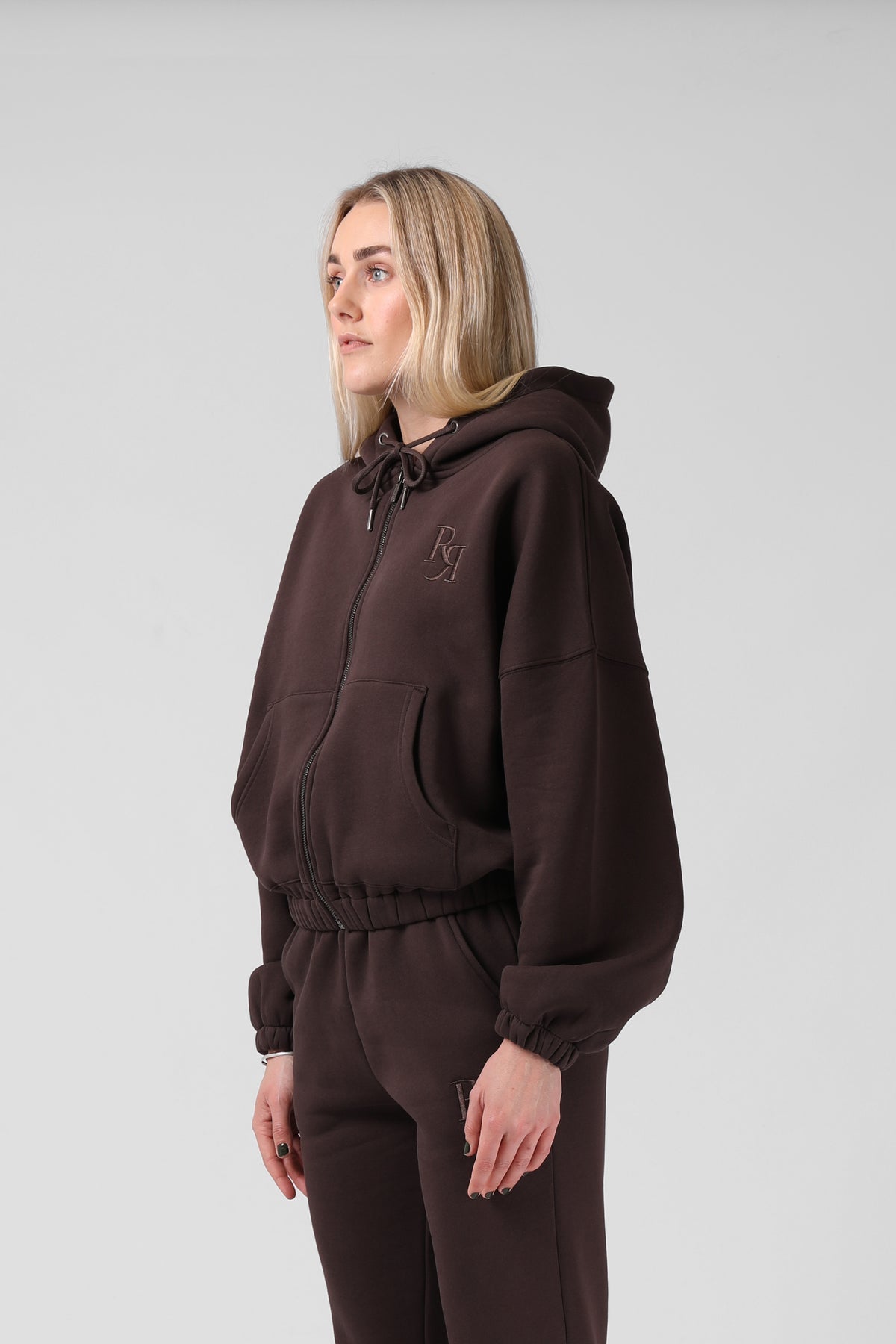 RPM Binate Zip Thru Hood - Cocoa