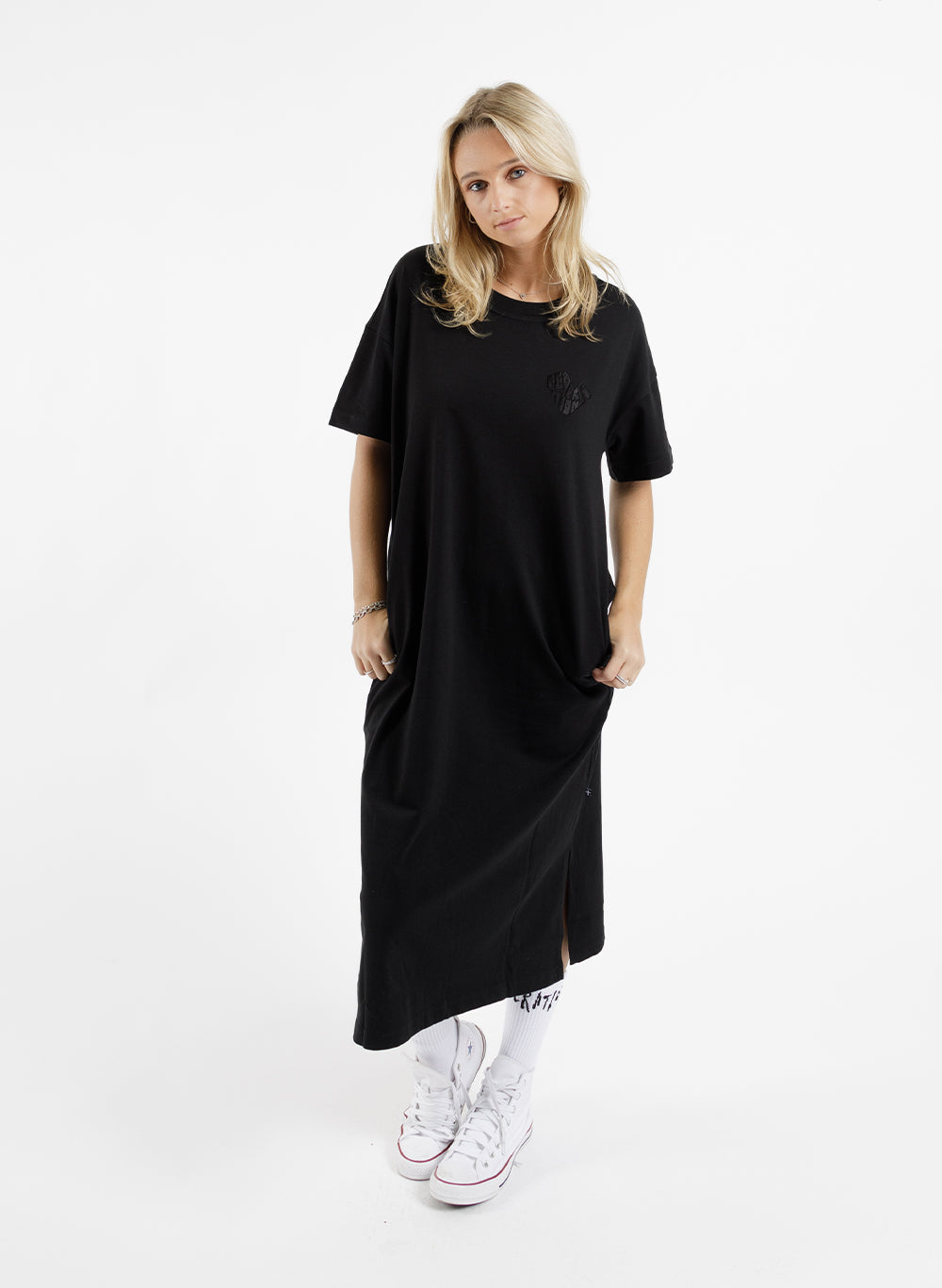 Federation Bebe Tee Dress - Black