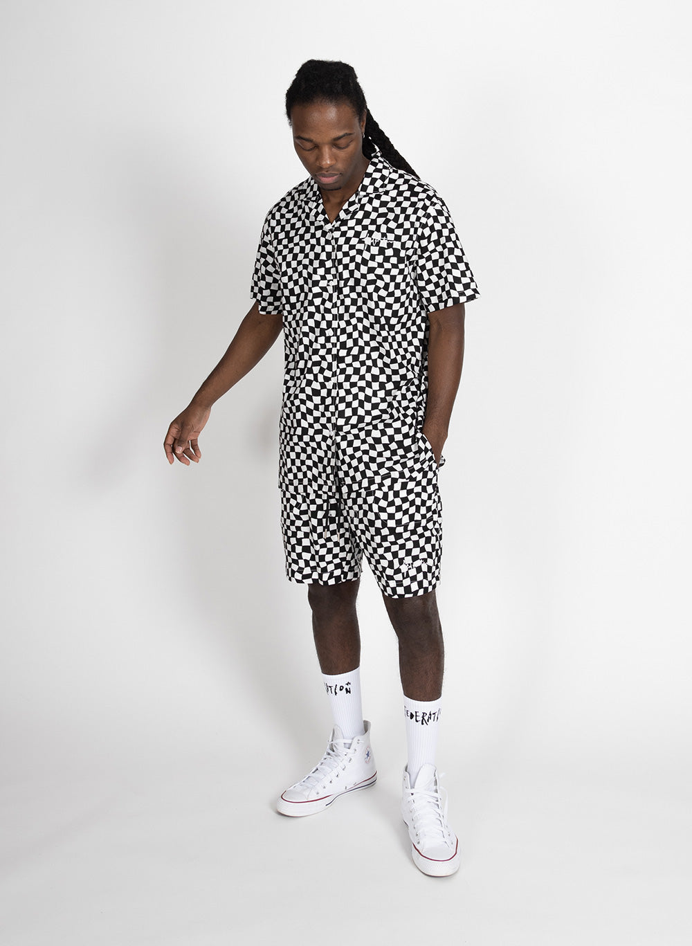 Federation Ziggy Shorts - Black and White