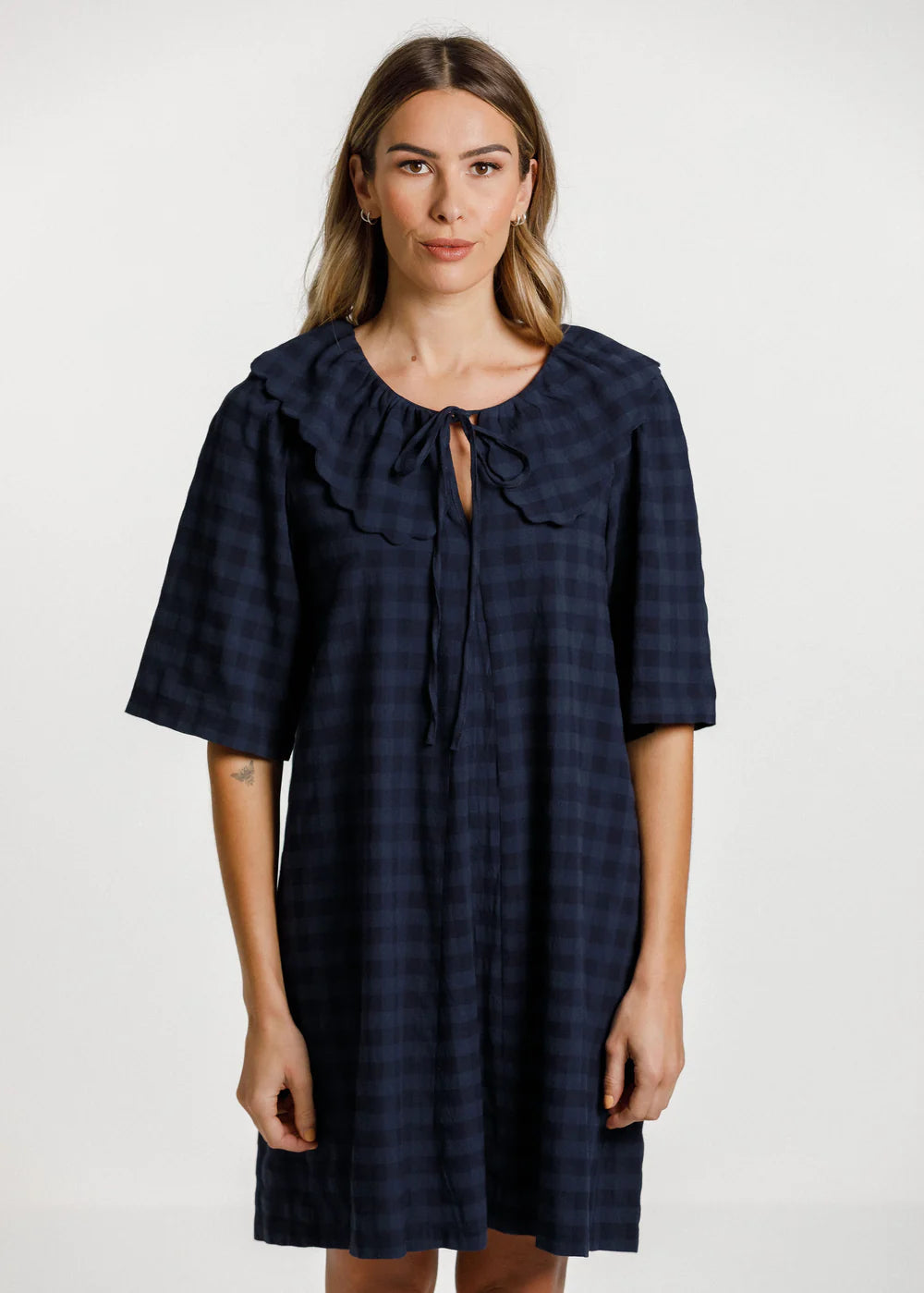 Thing Thing Coco Dress - Navy