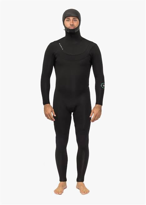 Vissla High Seas 4-3 Full Length Wetsuit + Hood - Black