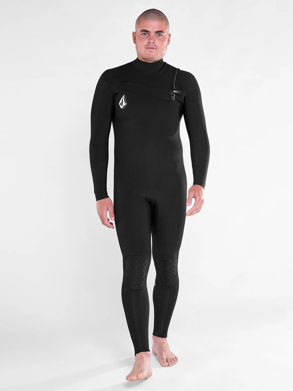 Volcom 3/2 Chest Zip Full Wetsuit - Black