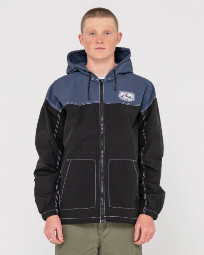 Rusty Core Division Hooded Jacket - Vintage Black/Navy
