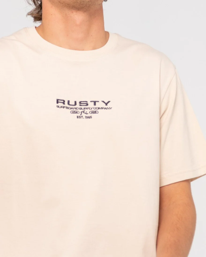 Rusty Ho-Stack Embroidered Tee - Cuban Sand