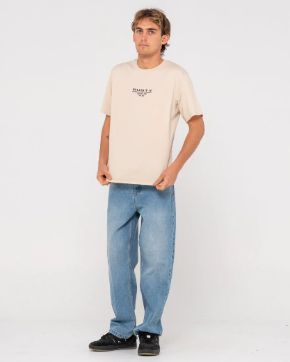 Rusty Ho-Stack Embroidered Tee - Cuban Sand