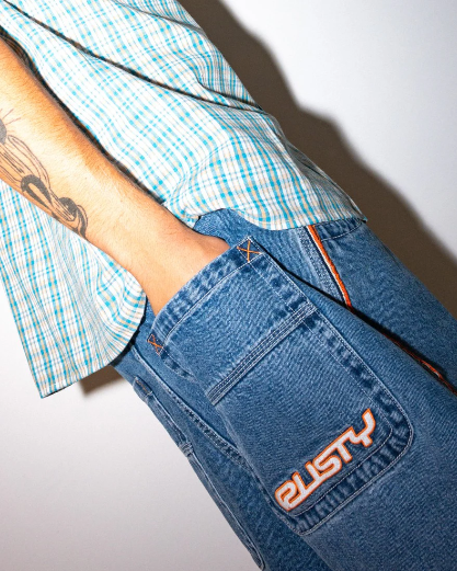 Rusty Flip Daddy 2.0 Jean Short - Blue