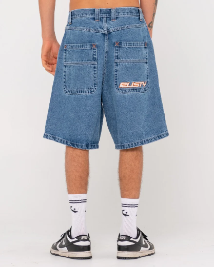 Rusty Flip Daddy 2.0 Jean Short - Blue