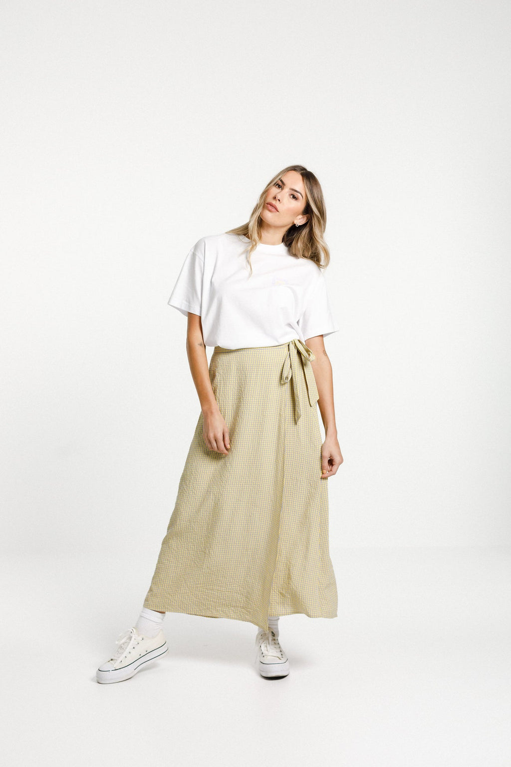 Thing Thing Liberty Skirt - Yellow Ginham