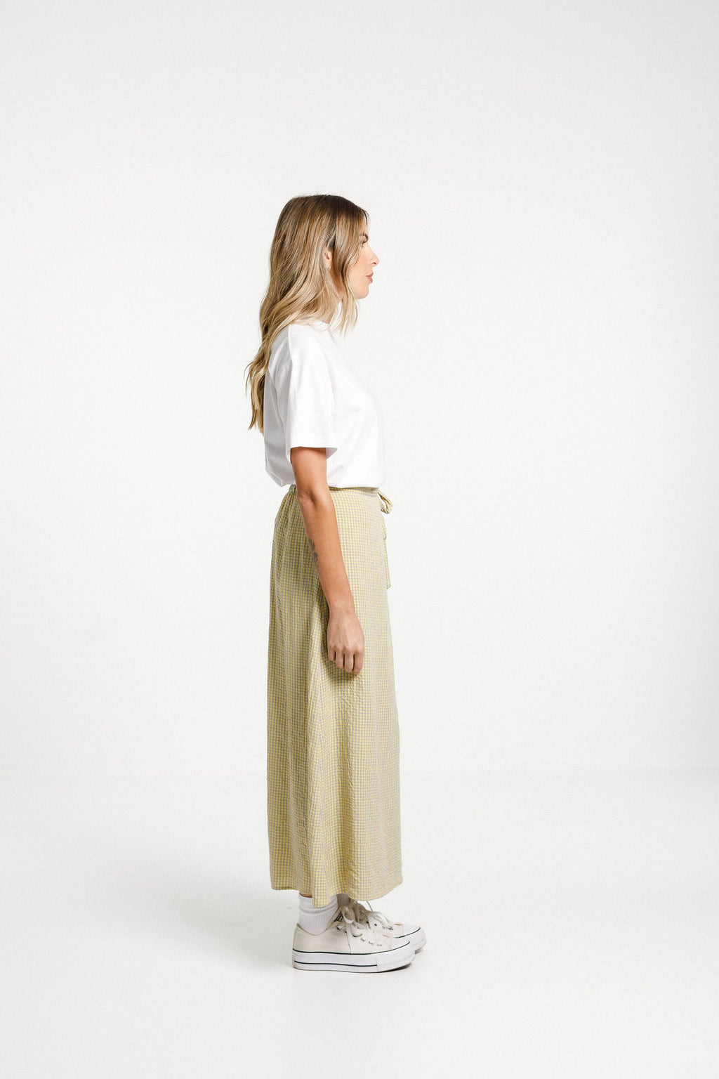 Thing Thing Liberty Skirt - Yellow Ginham