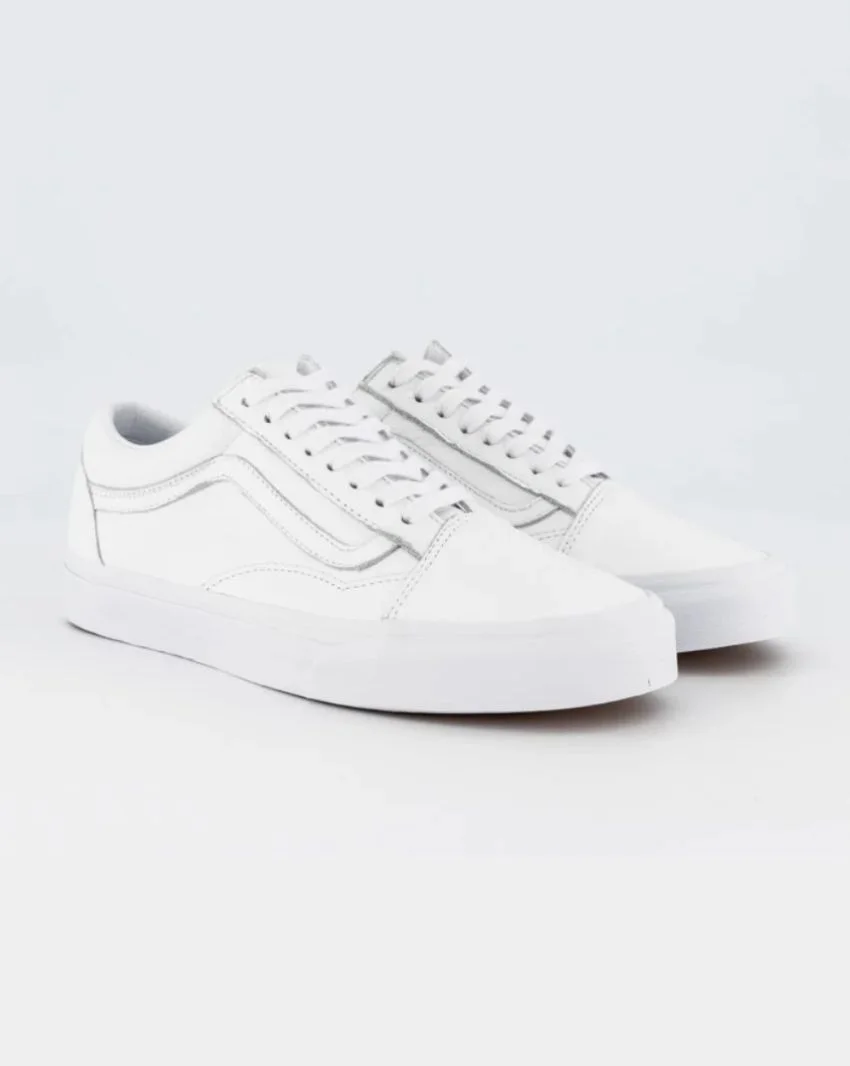 Vans Old Skool White Leather