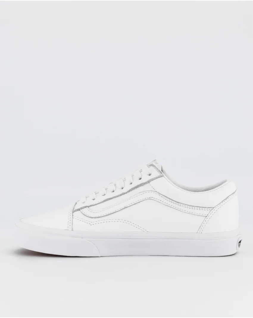 Vans Old Skool White Leather