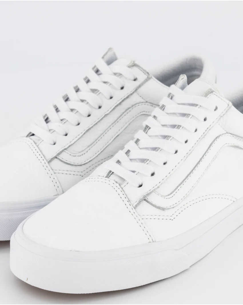 Vans Old Skool White Leather