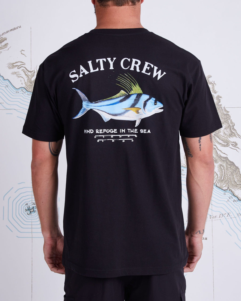 Salty Crew Rooster Premium Tee - Black