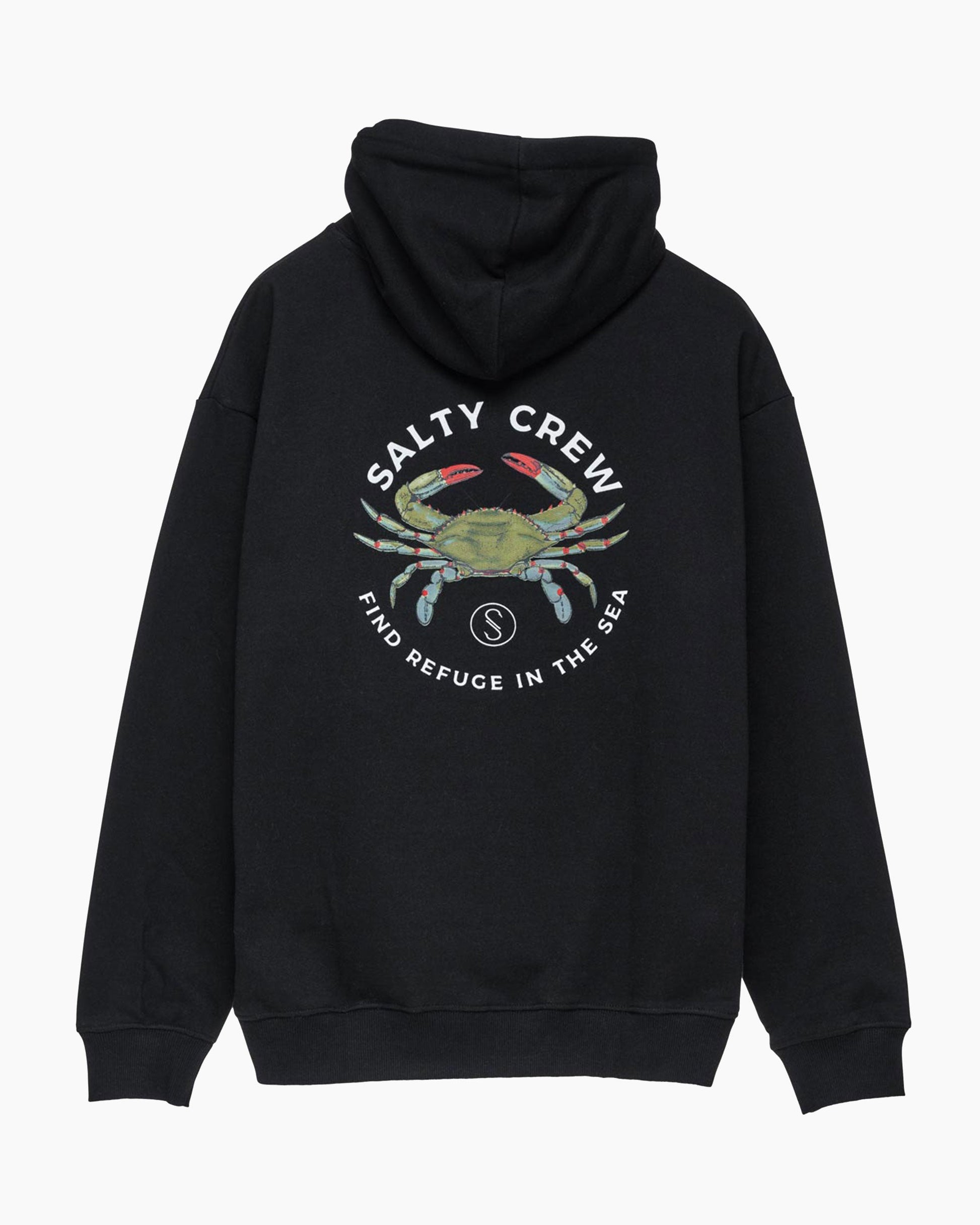 Salty Crew Crabber Fleece Hoodie - Black