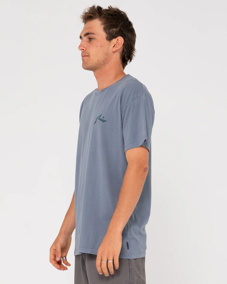 Rusty Comp Wash Short Sleeve Tee - China Blue