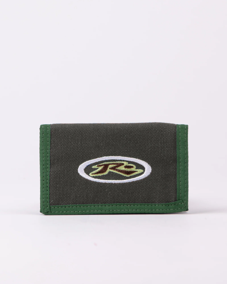 Rusty Kick Flip Tri Wallet - Green