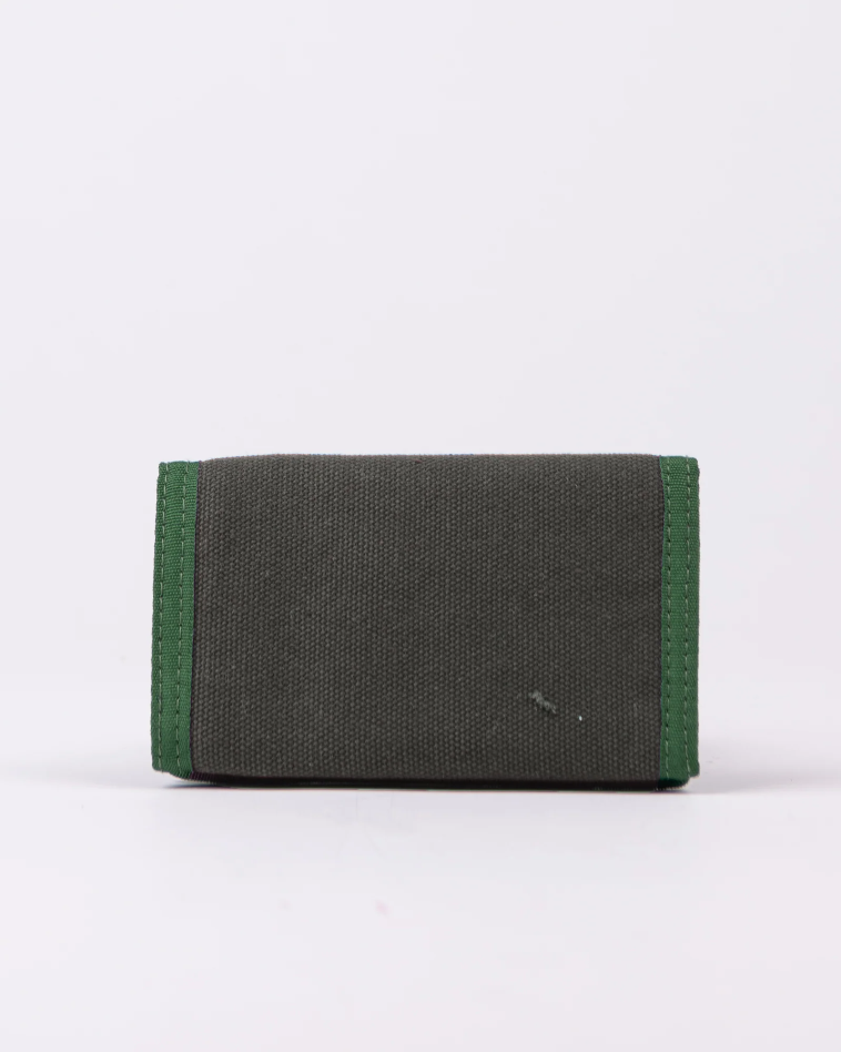 Rusty Kick Flip Tri Wallet - Green