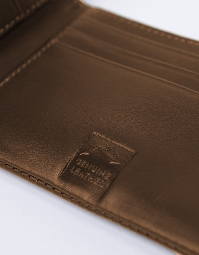 Rusty Now Or Never Leather Wallet