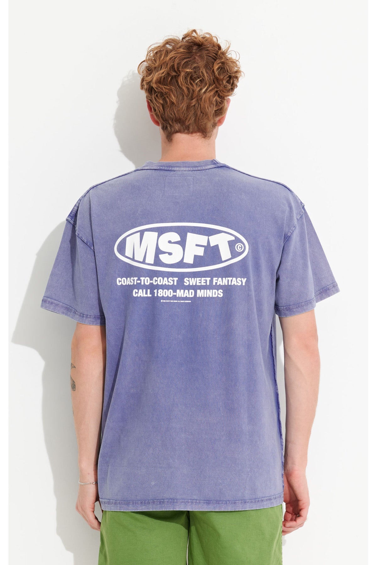 Misfit Acetime Reverse Tee w Logo - Acid Blue