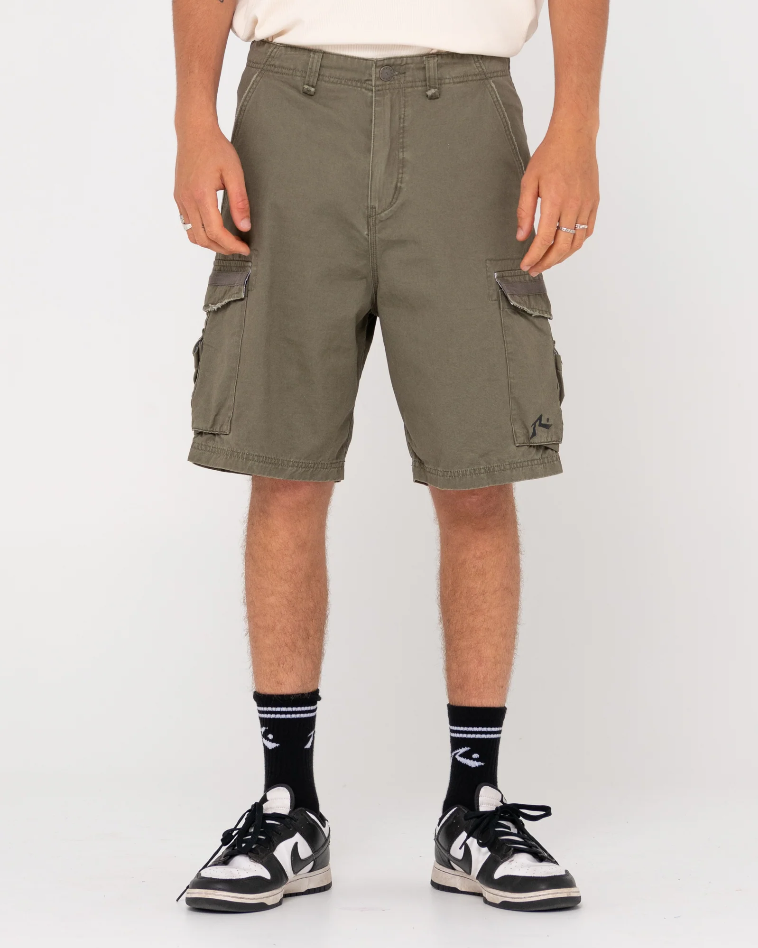 Rusty Sheetya Cargo Short - Army