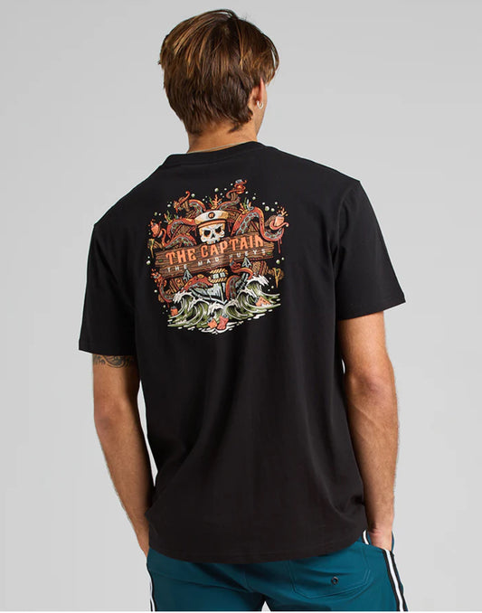 Mad Huey’s Captain Kracken Tee - Black