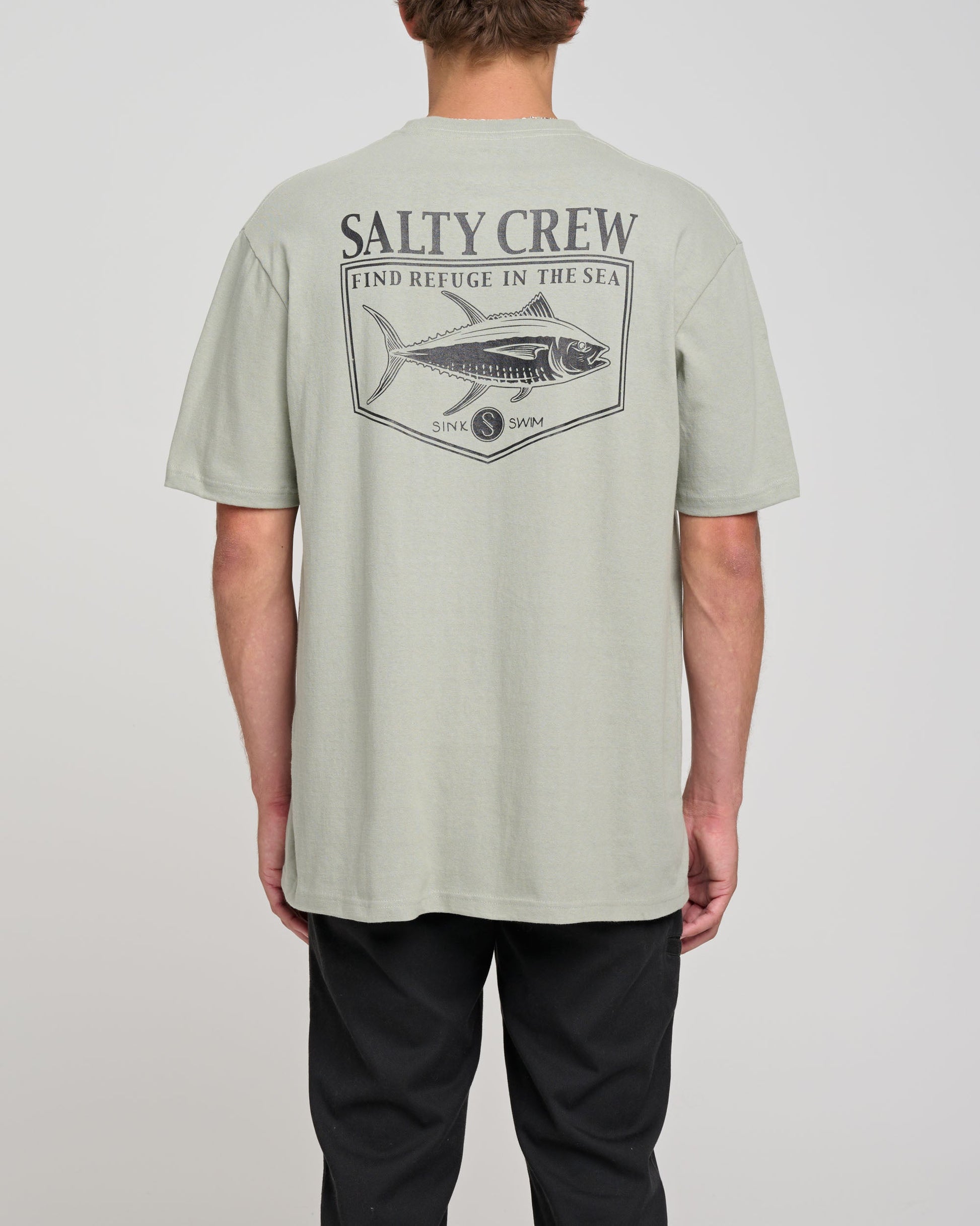 Salty Crew Angler Standard Tee - Kelp Green