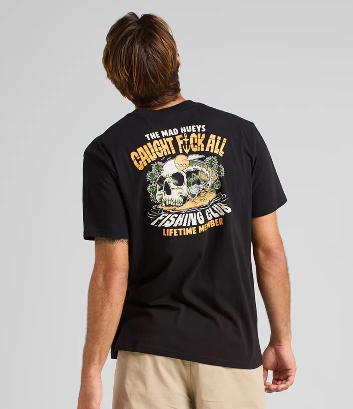 Mad Huey’s Caught Fk All Tee - Black