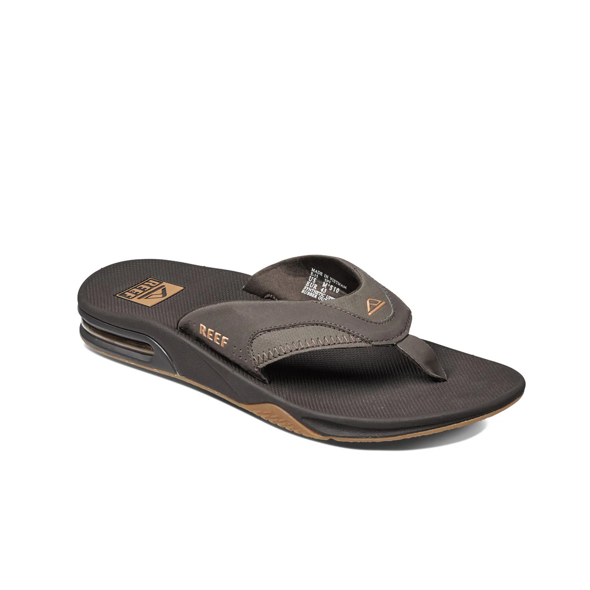 Reef Fanning Flip Flops - Brown/Gum