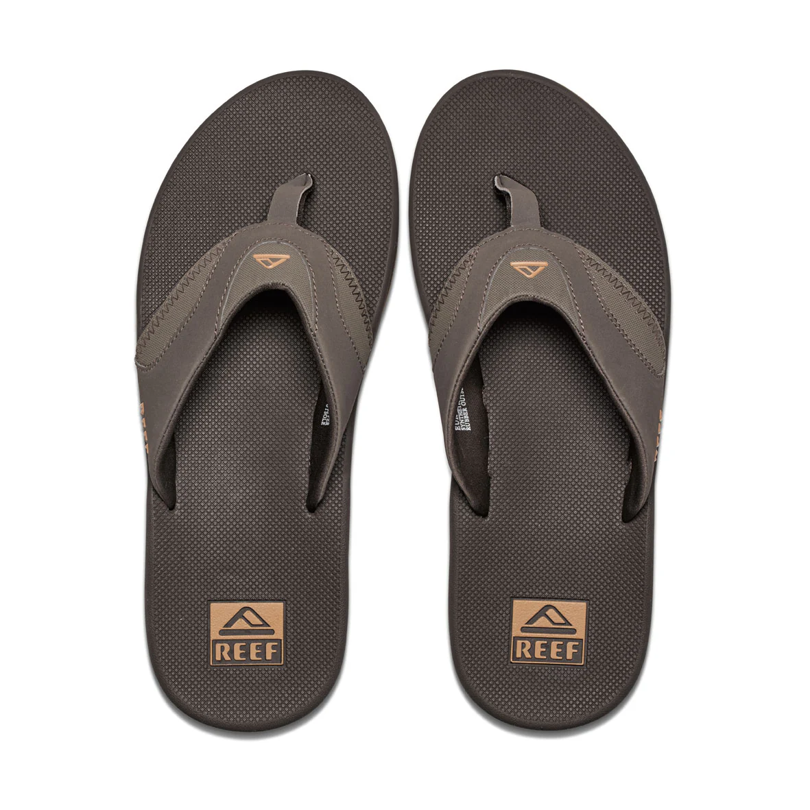 Reef Fanning Flip Flops - Brown/Gum