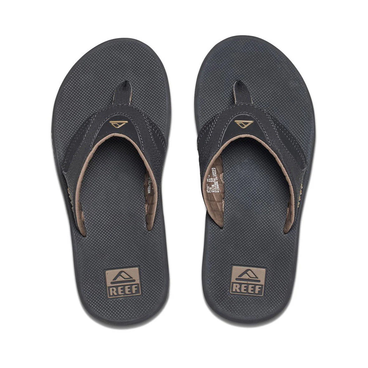 Reef Fanning Flip Flops - Black/Brown