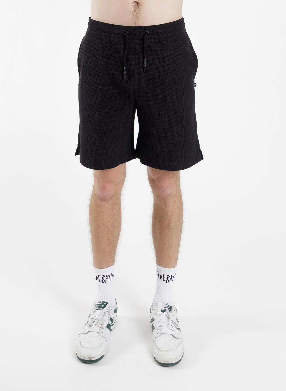 Federation Waffle Track Short - Black