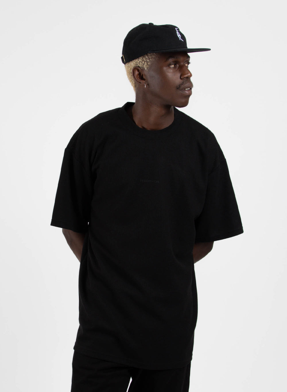 Federation Waffle Goode Tee - Black