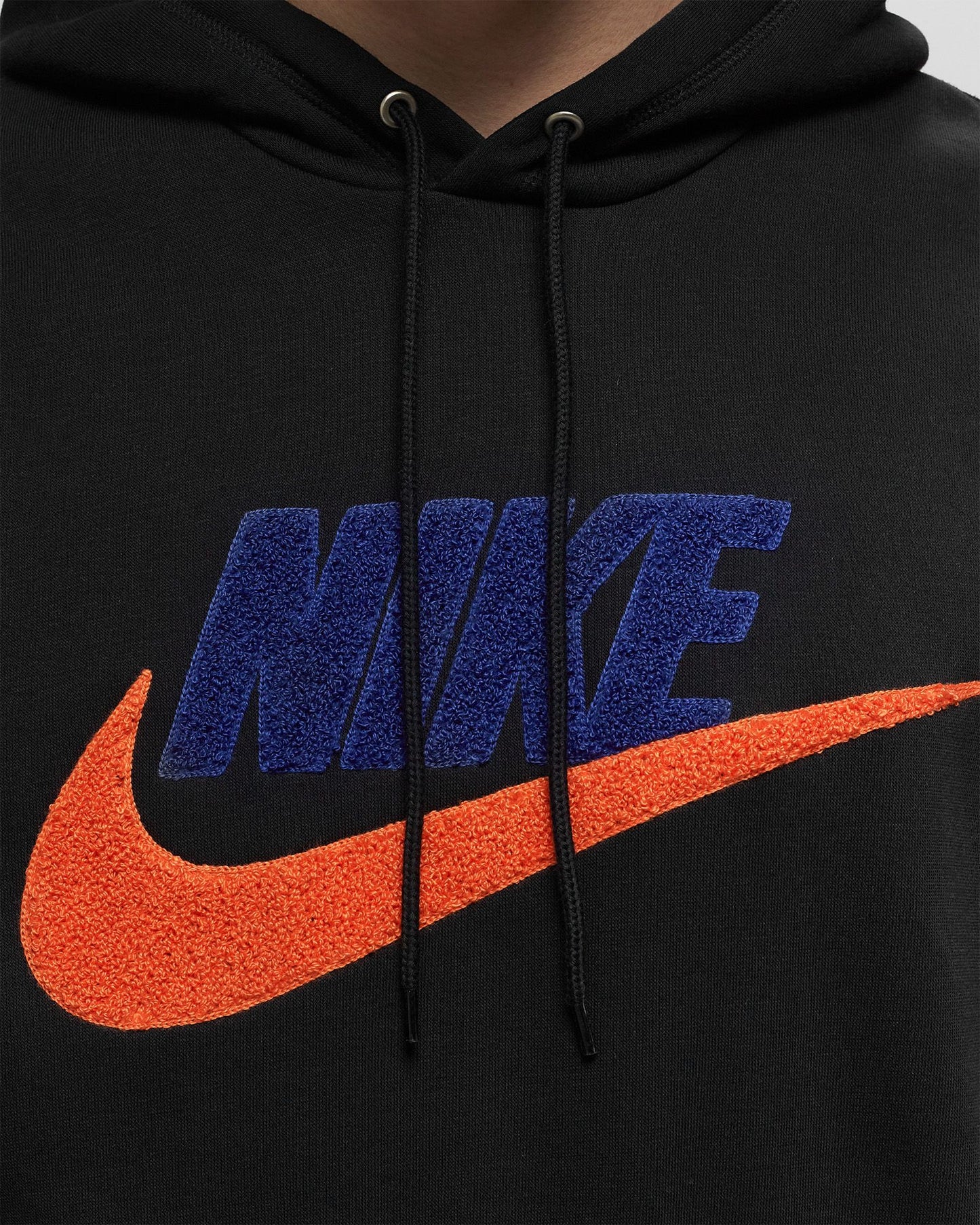 Nike Club Fleece Pullover - Black & Orange/Purple