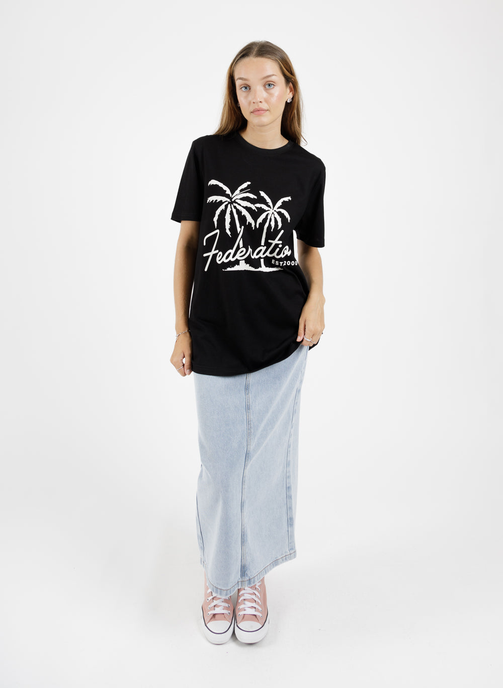 Federation Staple Tee - Holiday Black