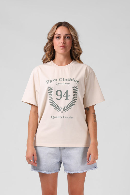 RPM 94 Crest Tee - Vintage Cream