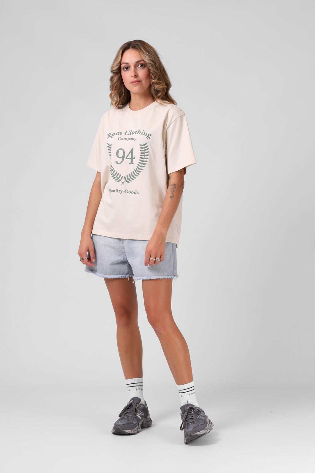 RPM 94 Crest Tee - Vintage Cream