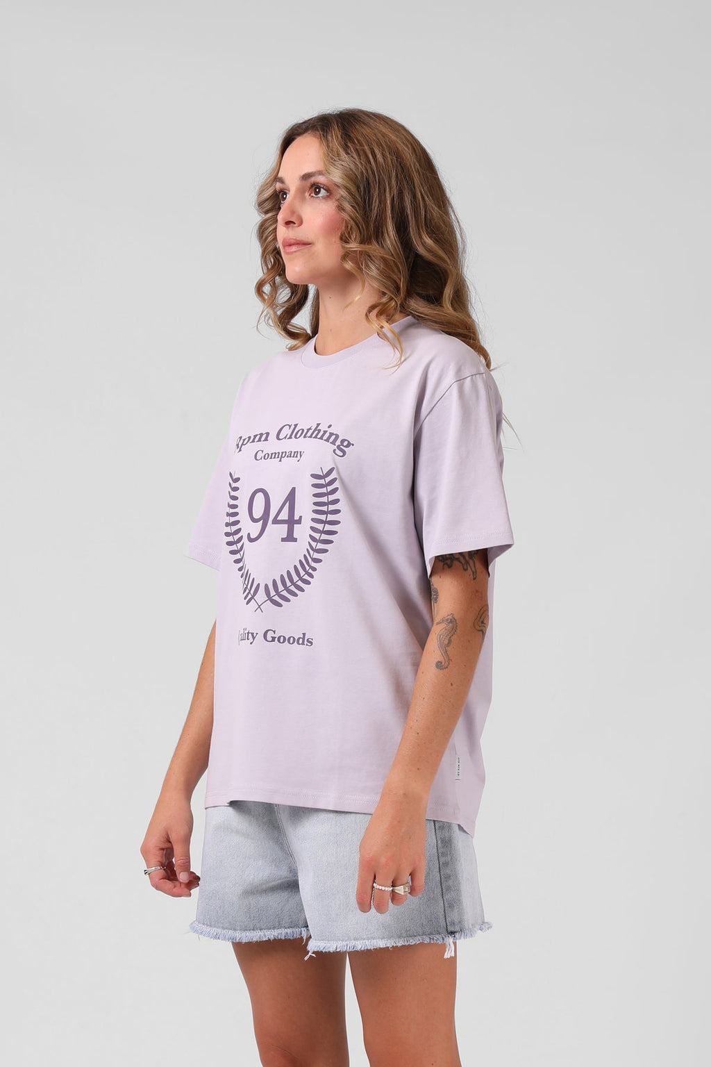 RPM 94 Crest Tee - Faded Lilac