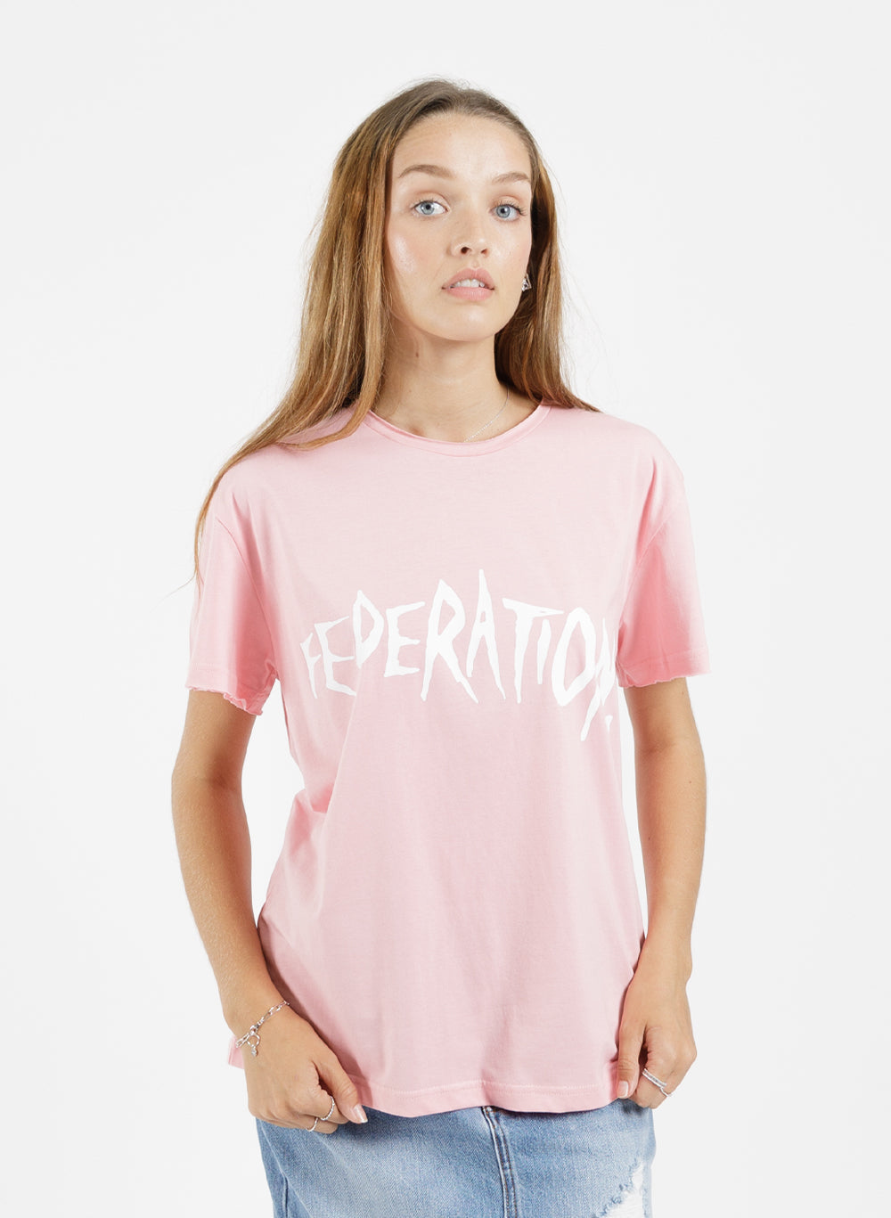 Federation Frankie Tee - Scratched Pink